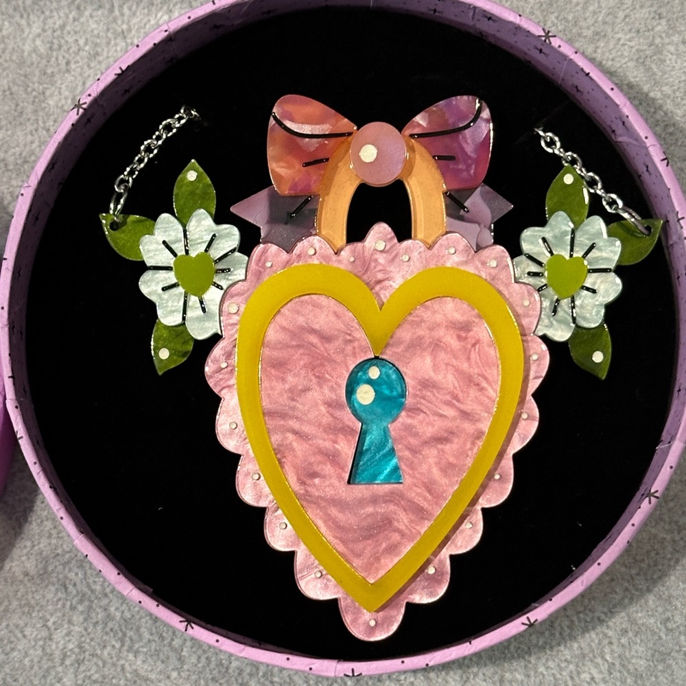Key to Your Heart necklace Erstwilder x Mimsy collab, Halloween, BNIB